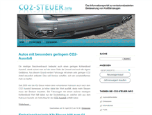 Tablet Screenshot of co2-steuer.info